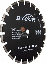 Алмазный сегментный диск Bycon Laser Asphalt 350 мм под углом